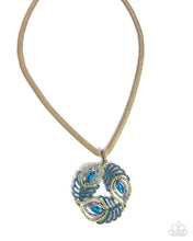 Load image into Gallery viewer, Peacock Patchwork - Brass