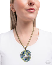 Load image into Gallery viewer, Peacock Patchwork - Brass