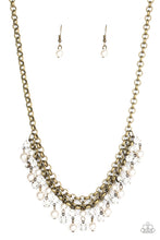 Load image into Gallery viewer, You May Kiss the Bride Brass Necklace (BRS-03)