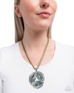 Peacock Patchwork - Brass