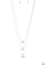 Load image into Gallery viewer, Lustrous Layers - white - Paparazzi necklace (WH-64)
