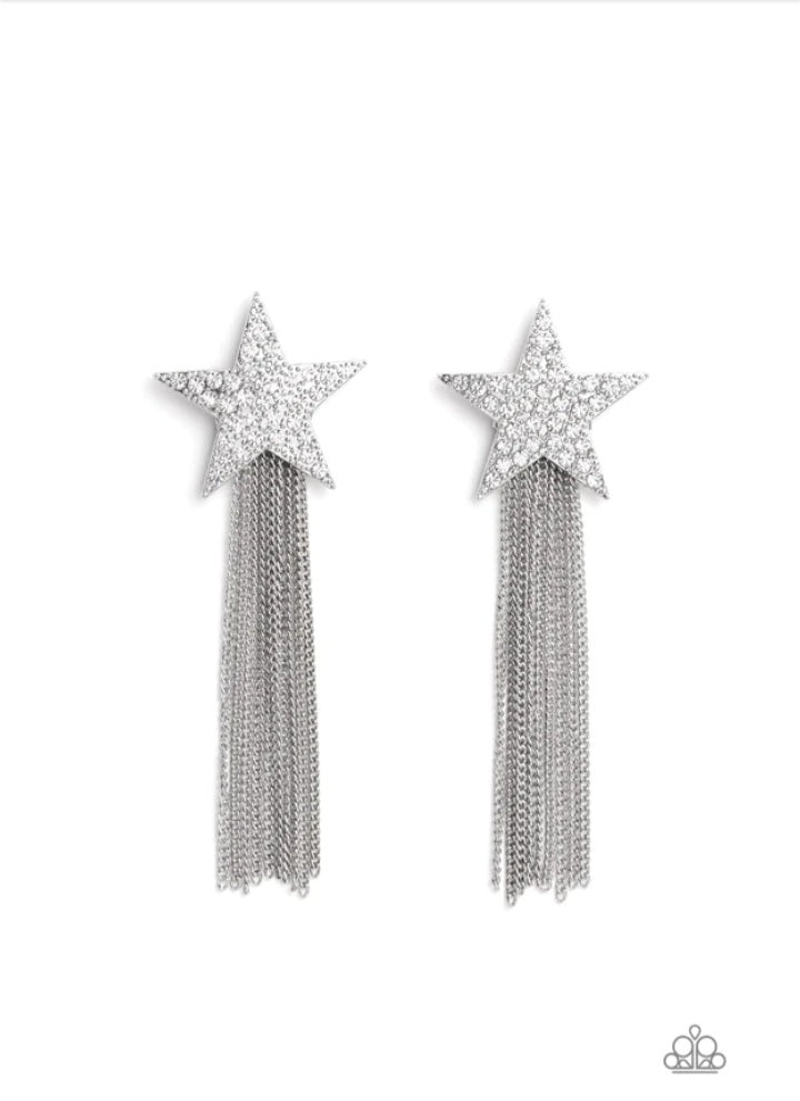 Superstar Solo Earring White