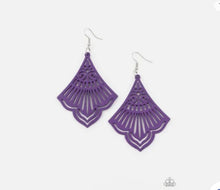 Load image into Gallery viewer, Eastern Escape - Purple Paparazzi Earrings
