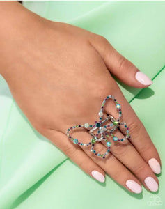 Paparazzi Soaring Sprinkles Multi Butterfly Ring Life of the Party March 2024
