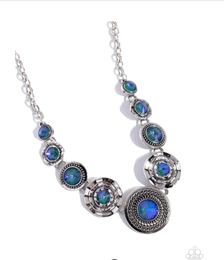 Treasure Chest Couture Green Necklace - Green