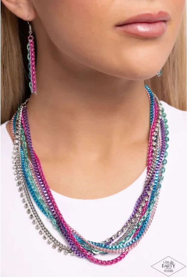 Paparazzi Troublemaker Trove - Multi Necklace