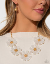 Load image into Gallery viewer, &quot;PASTEL PROMENADE&quot; WHITE NECKLACE &amp; EARRING SET
