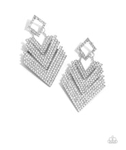 Load image into Gallery viewer, Paparazzi Cautious Caliber - White Earrings
