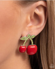 Load image into Gallery viewer, PAPARAZZI "CHARMING CHERRIES" RED POST EARRINGS
