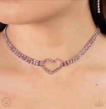 Load image into Gallery viewer, Rows of Romance Pink Necklace
