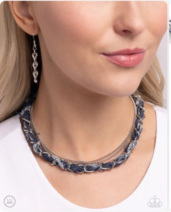 Paparazzi Denim Danger- Silver