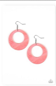 Paparazzi Earring ~ Tropical Trailblazer - Orange