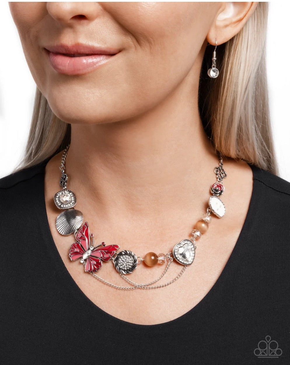 Paparazzi Whimsical Whisper Necklace Red