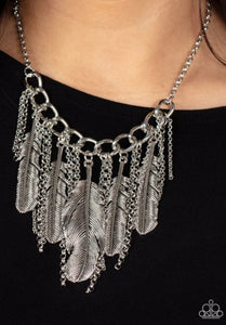 Paparazzi Necklace ~ NEST Friends Forever - Silver