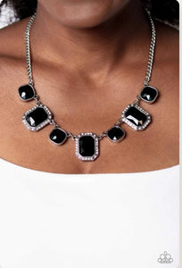 Paparazzi Necklace ~ Royal Rumble - Black