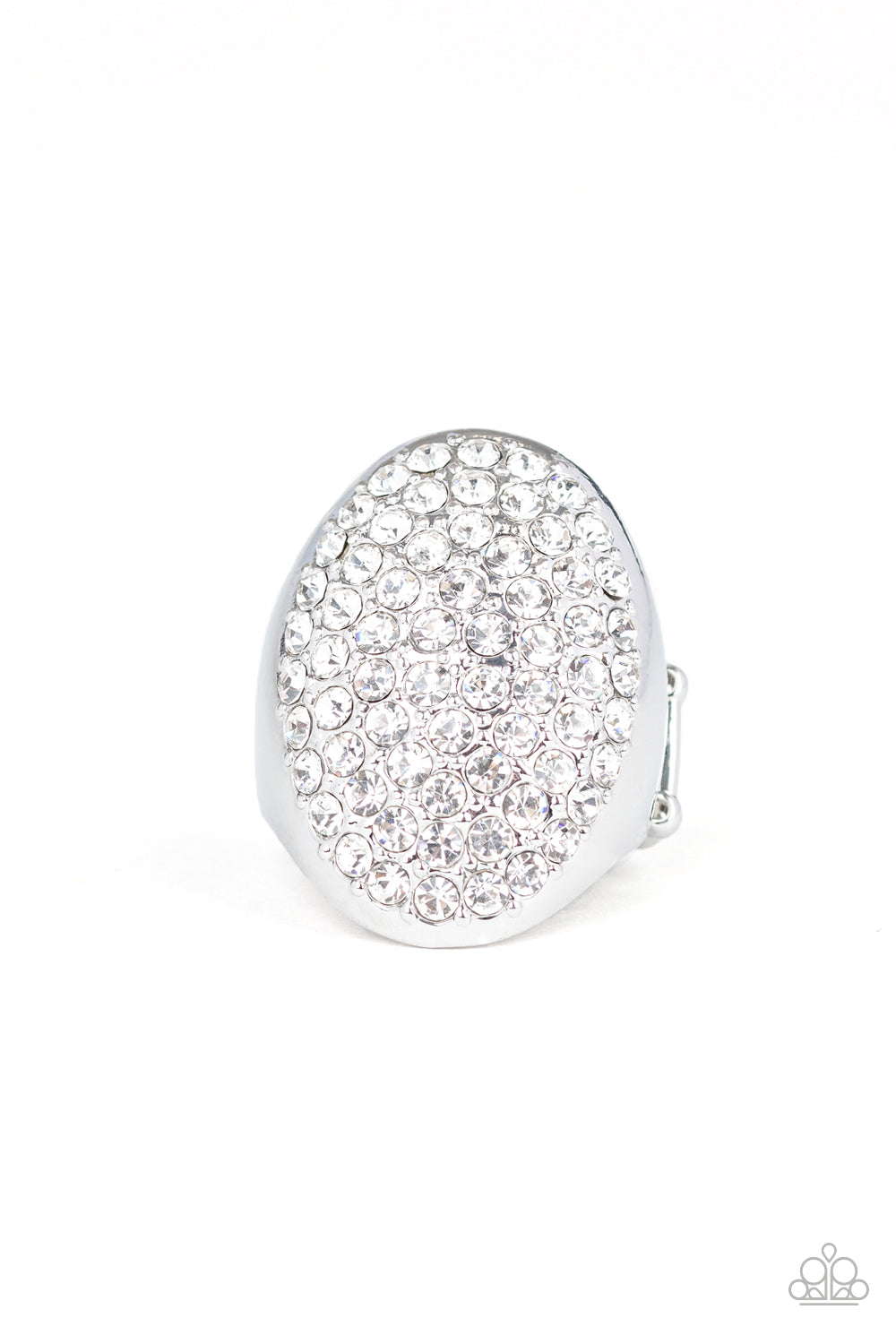 Bling Scene White Ring