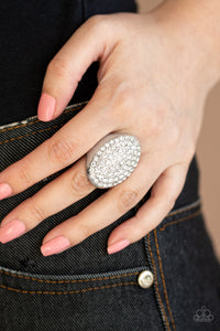 Bling Scene White Ring