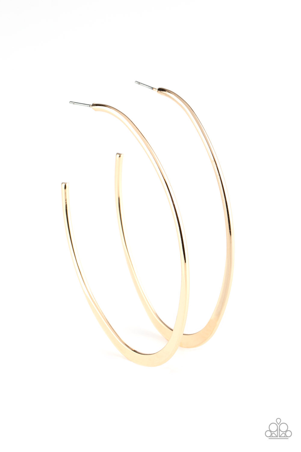 Flatlined Gold Paparazzi Hoop