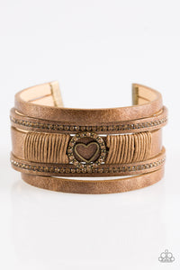 It Takes Heart brass urban bracelet