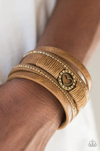 It Takes Heart brass urban bracelet