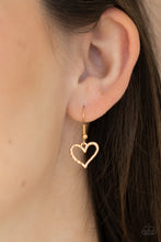 Load image into Gallery viewer, Vintagely Valentine - Gold Necklace
