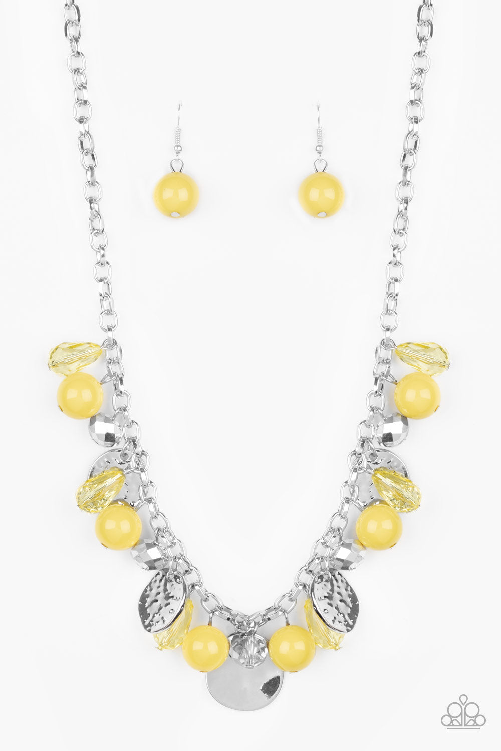 Prismatic Sheen - Yellow necklace (Y-08)