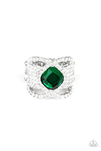 Load image into Gallery viewer, Triple Crown Twinkle Green Ring
