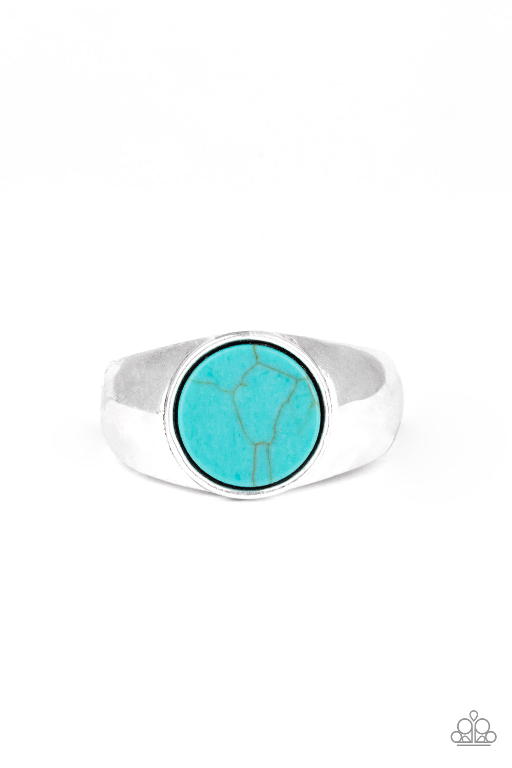 Carbon Print Blue Ring