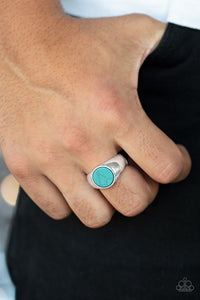 Carbon Print Blue Ring