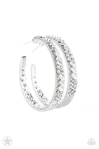 GLITZY By Association - Silver Hoop