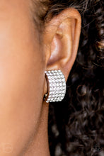Load image into Gallery viewer, Hollywood Hotshot White  Clip-On Earrings
