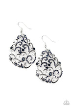 Load image into Gallery viewer, Winter Garden - Blue Earrings
