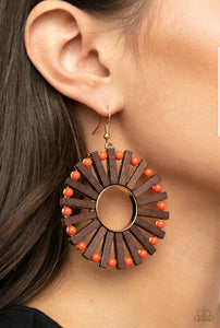 Solar Flare - Orange Earrings