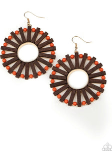 Solar Flare - Orange Earrings