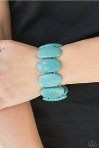 Dramatically Nomadic - Blue Turquoise Bracelet 