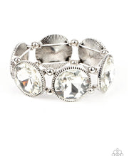 Load image into Gallery viewer, Paparazzi Powerhouse Hustle - White Bracelet - Life of the Party Exclusive October 2021
