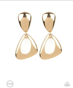 Going for Broker - Gold Earrings