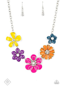 Floral Reverie Multi Flower Necklace (M-02)