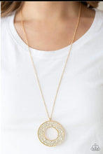 Load image into Gallery viewer, Bad HEIR Day Gold and White Rhinestone  (G-036)
