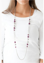 Load image into Gallery viewer, Uptown Talker - Purple Necklace (PUR-49)
