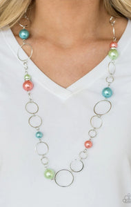 "LOVELY LADY LUCK" MULTI NECKLACE & EARRING SET (M-12)