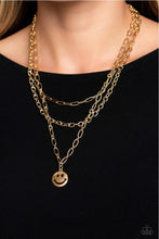 Load image into Gallery viewer, Winking Wanderer - Gold Necklace (G-139)
