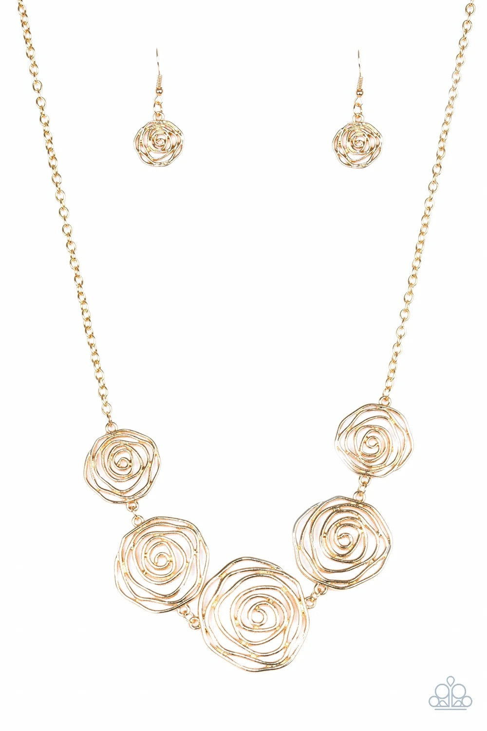 Rosy Rosette - Gold - Rosebud (G-096)